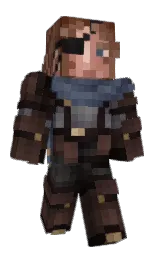 english walnut and bright gray Minecraft skin — Slim model — first worn by MegamanPsy