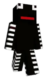 nero and black Minecraft skin — Slim model — first worn by Jolleyburger