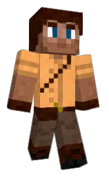 brown pod and dark ebony Minecraft skin — Classic model