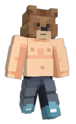 light apricot and pale sky Minecraft skin — Classic model