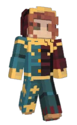 golden tainoi and black Minecraft skin — Slim model — first worn by Plutonium_Rad