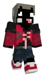 cod gray and black Minecraft skin — Classic model — first worn by Axc4libur