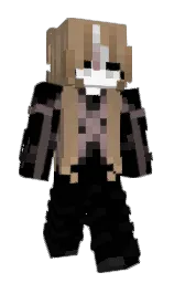 black and domino Minecraft skin — Slim model