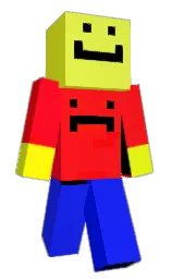 broom and blue Minecraft skin — Classic model