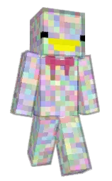 Shaddowleaf's Minecraft skin wearing the Purple Heart cape
