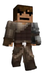 brown tumbleweed and graphite Minecraft skin — Classic model — first worn by Sandhapper
