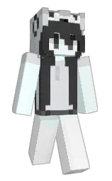 twilight blue and white Minecraft skin — Slim model — first worn by wjk1234567890