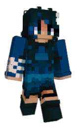 midnight blue and bottle green Minecraft skin — Classic model — first worn by 3hunnit