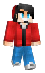 alizarin crimson and thunderbird Minecraft skin — Classic model — first worn by Aldenzeel