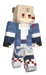 chamois and white Minecraft skin — Classic model — first worn by Captaina_Ana