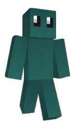 Teal's Minecraft skin wearing the Builder cape