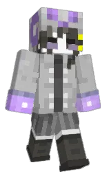 FakeNuking's Minecraft skin wearing the Purple Heart cape