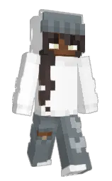 alabaster and white Minecraft skin — Slim model — first worn by POISONOU2