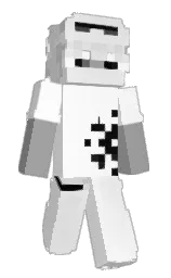 white and silver chalice Minecraft skin — Slim model