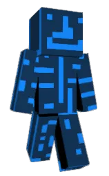 blue zodiac and dodger blue Minecraft skin — Classic model