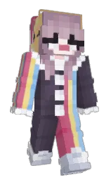 Antolia's Minecraft skin wearing the Pan cape