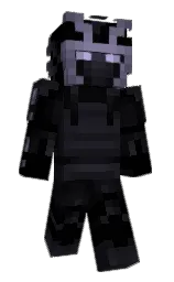 black and woodsmoke Minecraft skin — Slim model — first worn by _YoJava_