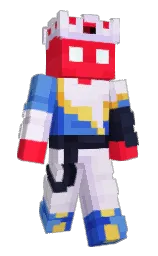 black and torch red Minecraft skin — Classic model
