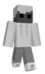 silver and gray Minecraft skin — Classic model