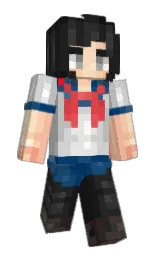 silver and regal blue Minecraft skin — Slim model