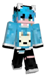 black and scooter Minecraft skin — Slim model — first worn by MiLlKuN