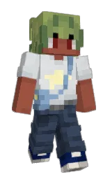 sepia skin and green smoke Minecraft skin — Slim model — first worn by Castryxs_