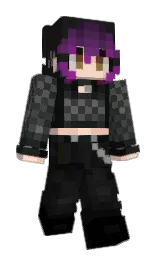 cod gray and black Minecraft skin — Slim model — first worn by MevTheBat