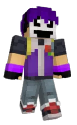 Sloth_YT14's Minecraft skin wearing the Purple Heart cape