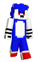 blue and white Minecraft skin — Classic model