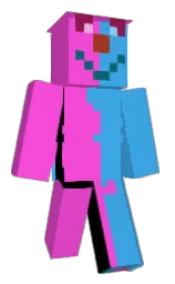 picton blue and razzle dazzle rose Minecraft skin — Classic model