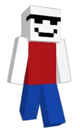 white and tory blue Minecraft skin — Classic model