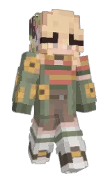 limed ash and battleship gray Minecraft skin — Slim model — first worn by Yumiko161
