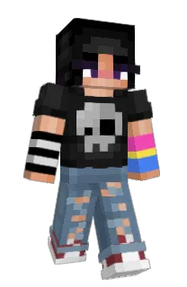 Front of BATT3RYMC's skin