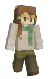 coral reef and bison hide Minecraft skin — Slim model — first worn by Lumi_Lael