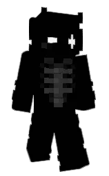 black and mine shaft Minecraft skin — Classic model
