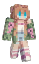 my pink and laurel Minecraft skin — Slim model — first worn by Dooby417