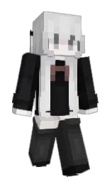 Sakia's Minecraft skin wearing the Menace cape