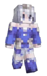 amour and vista white Minecraft skin — Slim model