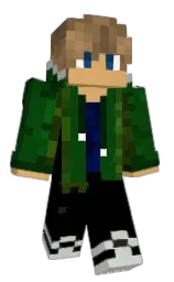 black and harvest gold Minecraft skin — Classic model