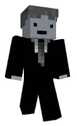 black and oslo gray Minecraft skin — Slim model — first worn by Choudur_