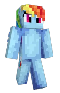 Front of RainbowDash's skin