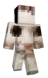 black and soft amber Minecraft skin — Classic model