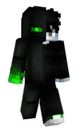 black and woodsmoke Minecraft skin — Classic model