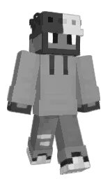 dusty gray and gray Minecraft skin — Classic model