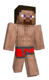 old rose and red Minecraft skin — Classic model