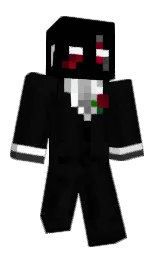 pontonik's Minecraft skin wearing the Purple Heart cape