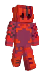 sh1nin's Minecraft skin wearing the Purple Heart cape
