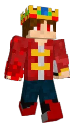 roof terracotta and bright red Minecraft skin — Classic model