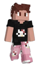 SQaam's Minecraft skin wearing the Pan cape