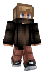 black and spicy mix Minecraft skin — Classic model — first worn by _Verpeilt